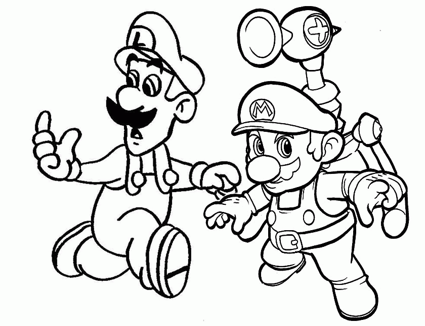 Super Mario Bros Coloring Page / Mario Coloring Pages - Super mario ...