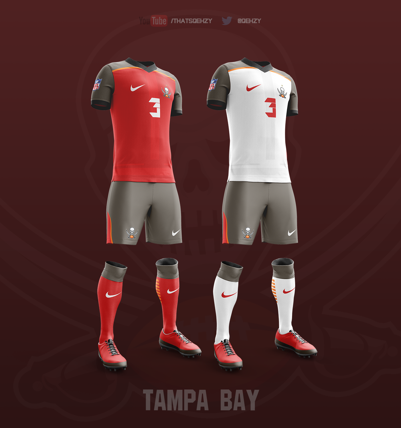 Soccer Kits for All 32 NFL Teams Soccer Kits for All 32 NFL Teams