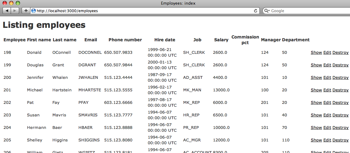 TOTD #111: Rails Scaffold for a pre-existing table using Oracle