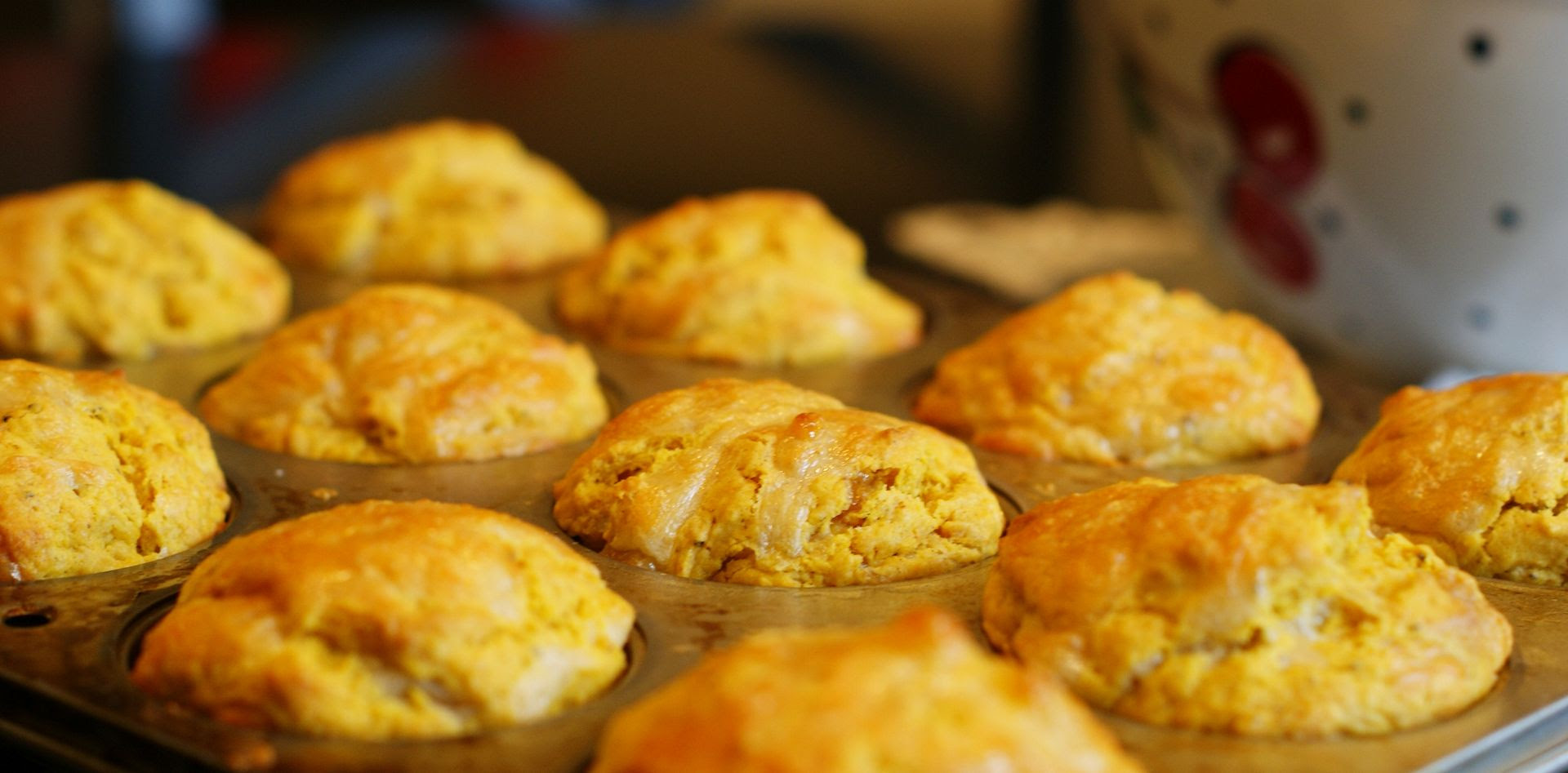 pumpkin cheddar muffins