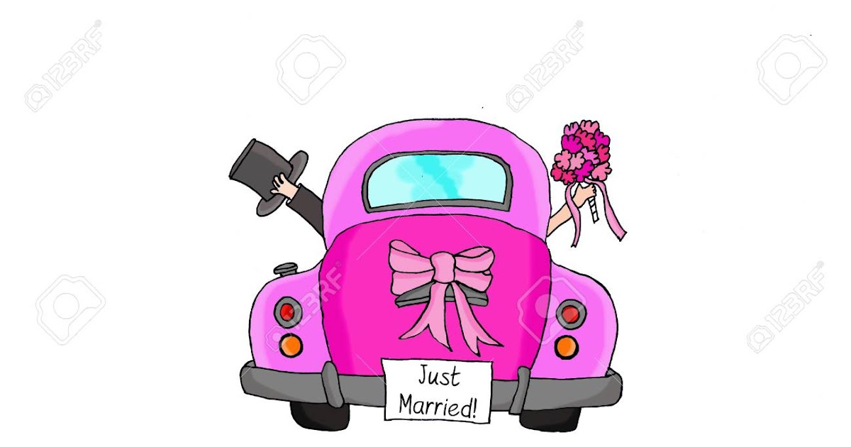 just married auto vorlage zum ausdrucken  just married