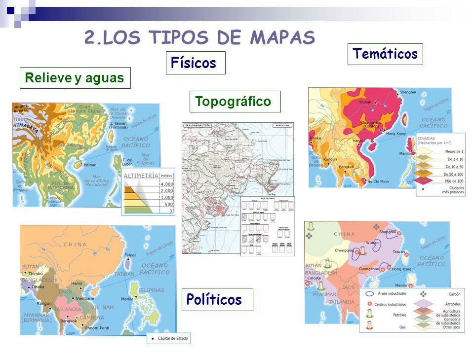 Profesor Paco Téllez Tipos De Representaciones Cartográficas Mapas Y