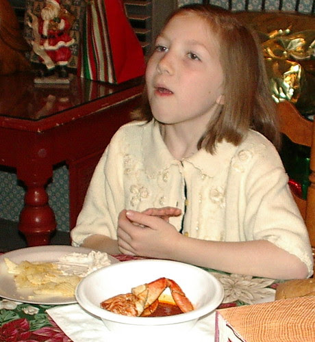 middle eating