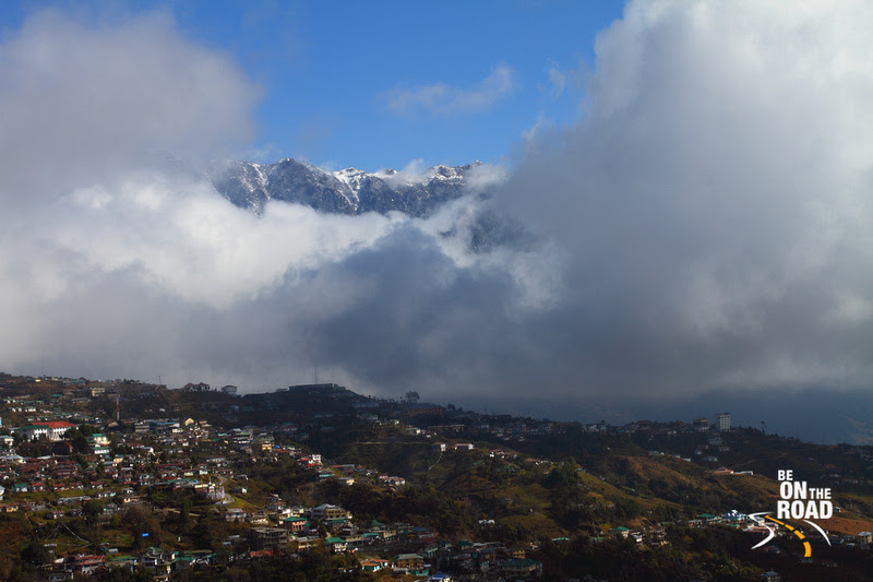Eastern Himalayan peaks overlook the city of Tawang