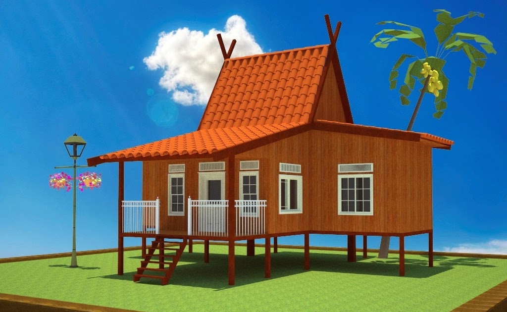 Rumah Adat Batak Animasi Cara Membuat Miniatur Rumah Adat Batak Karo