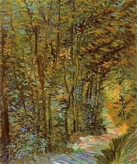 Trayectoria en las maderas, Vincent van Gogh