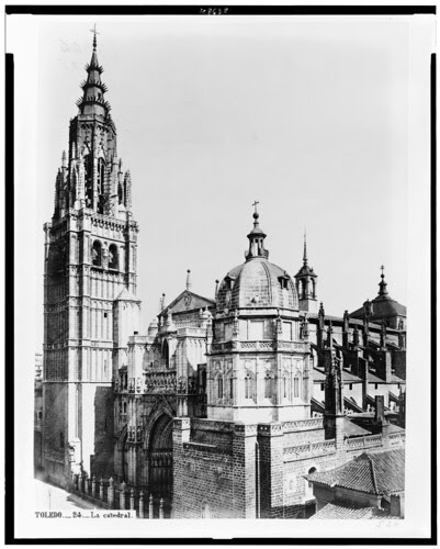 Catedral de Toledo en el siglo XIX. Fotografía de Jean Laurent. The Library of Congress of the United States of America