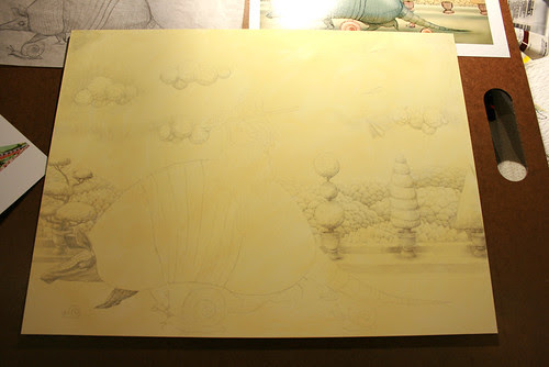 WIP - Armadillo Dream (Pencils)