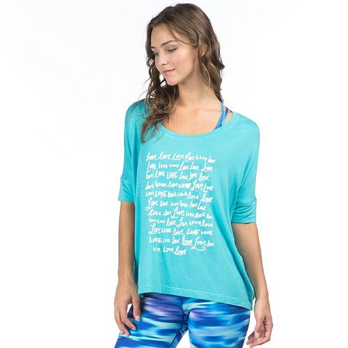 Women's PL Movement by Pink Lotus Love Graphic Dolman Tee