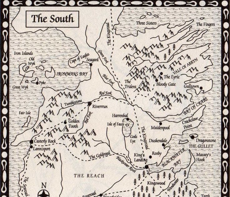27 Game Of Thrones Printable Map - Maps Database Source
