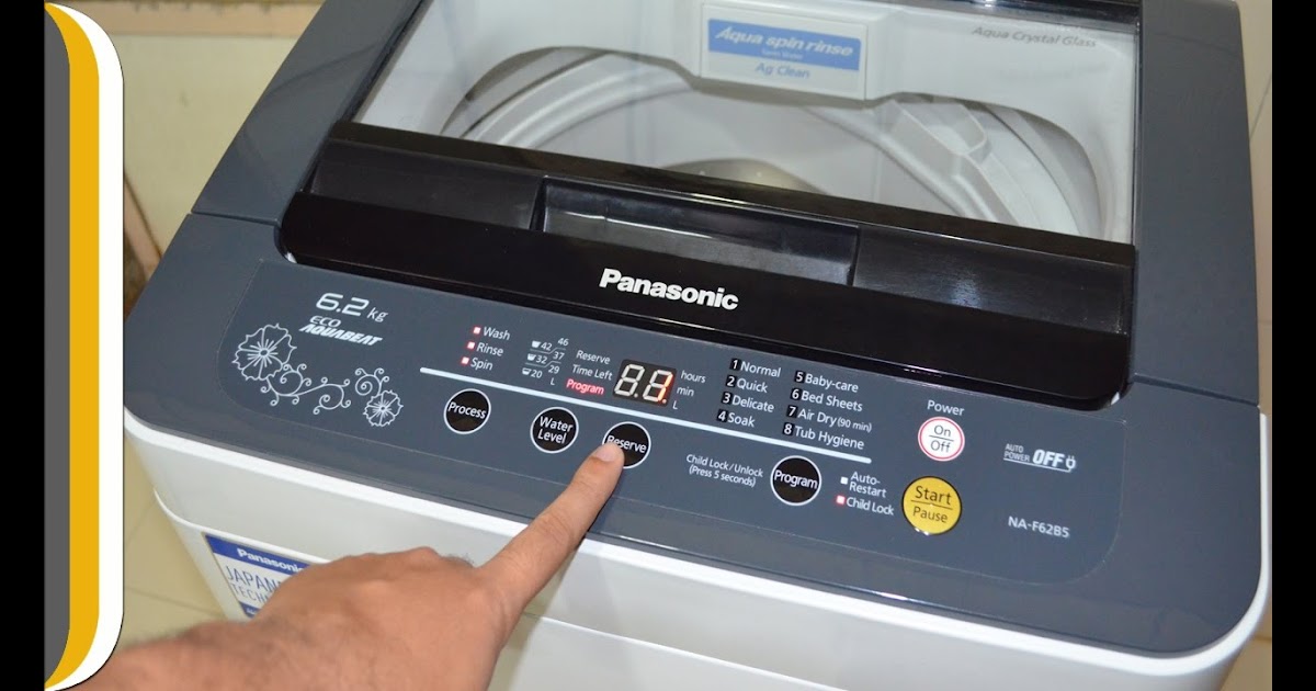 Cara menggunakan mesin cuci panasonic na f80b5