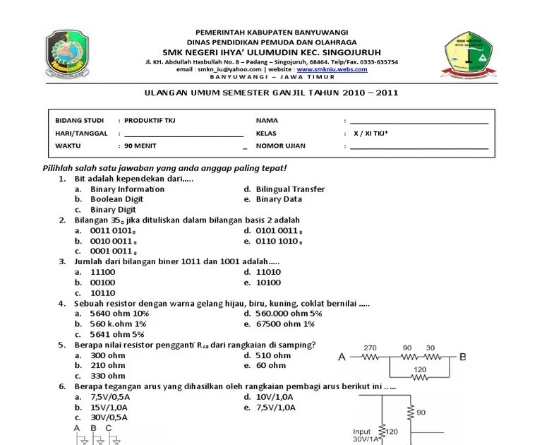 Soal Bahasa Inggris Kelas 10 Semester 1 Dan Jawabannya