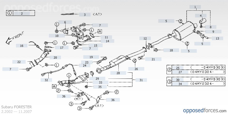 Subaru Forester Exhaust System Diagram - General Wiring Diagram