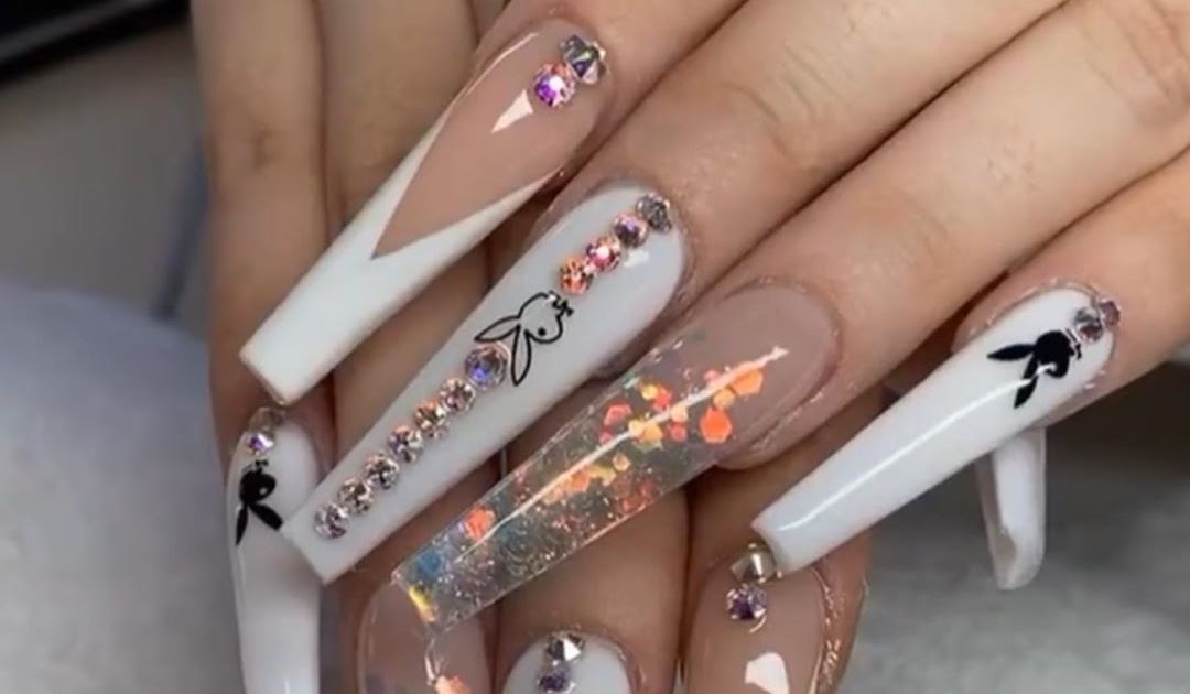 View 18 Instagram Baddie Nails White - greatdownpic