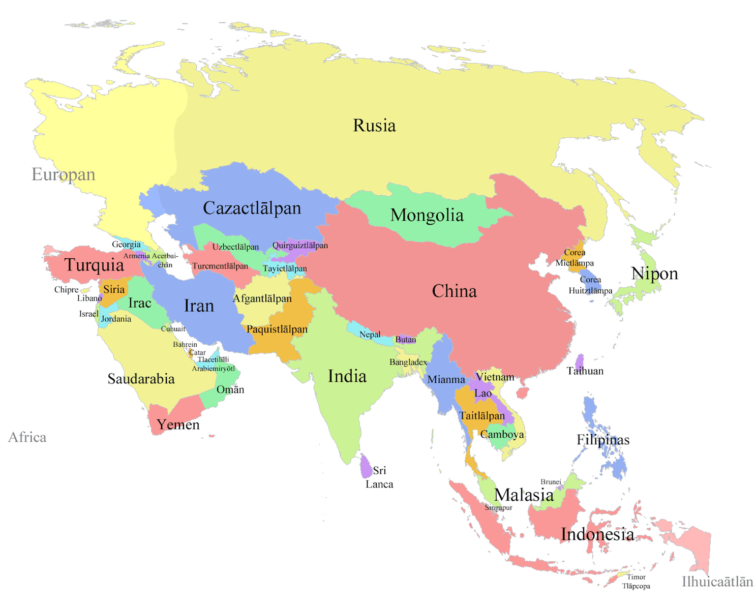 Pacoblocker Mapa F Sico Y Pol Tico De Asia