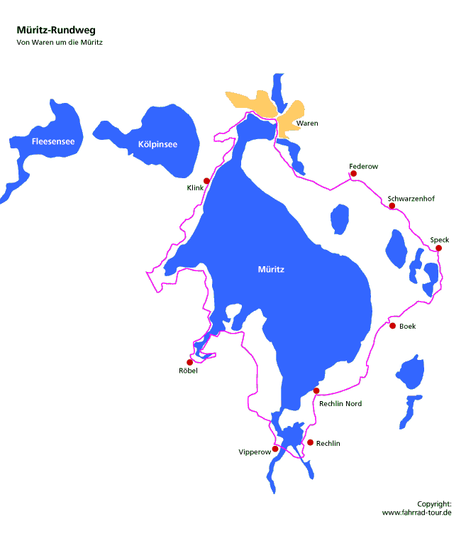 Müritzsee Karte Karte
