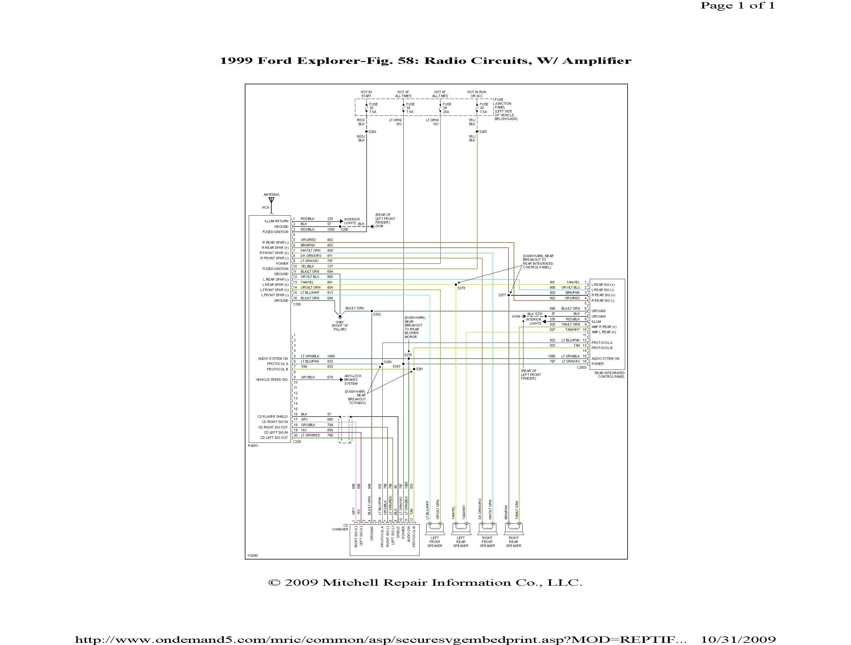 Diagram On 1999 Ford Ranger Wiring Color - Wiring Diagram