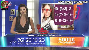 Sara Santos sensual no concurso Vamos Jogar