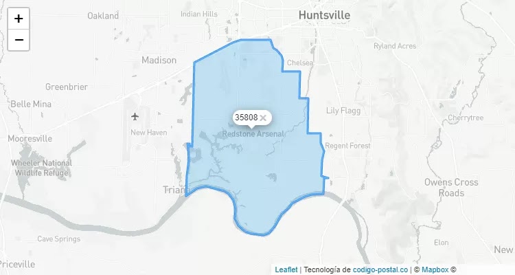 Zip Redstone Arsenal - Map Of All Zip Codes In Redstone Arsenal Alabama Updated May 2021