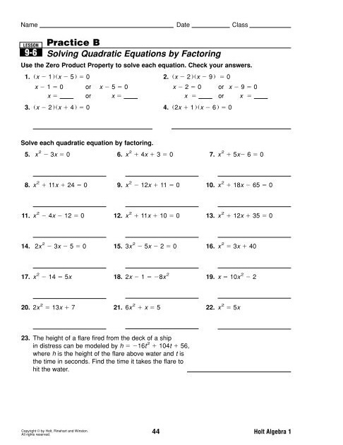 32 Solve By Factoring Worksheet Answers - support worksheet