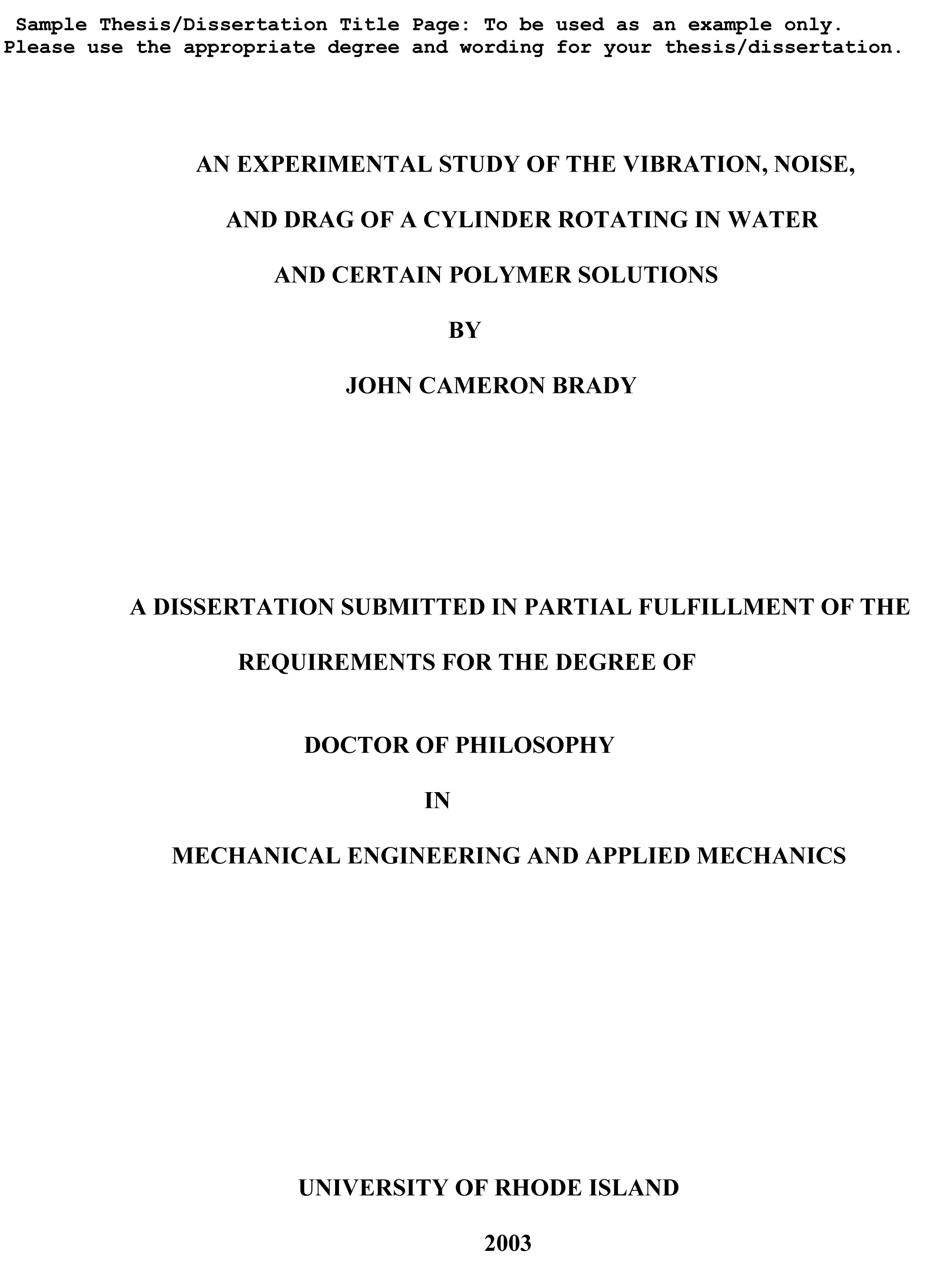 example of research title related to business