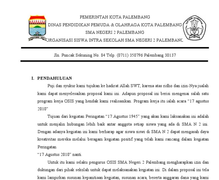 Dota 2 List Proposal Kegiatan Sekolah Osis