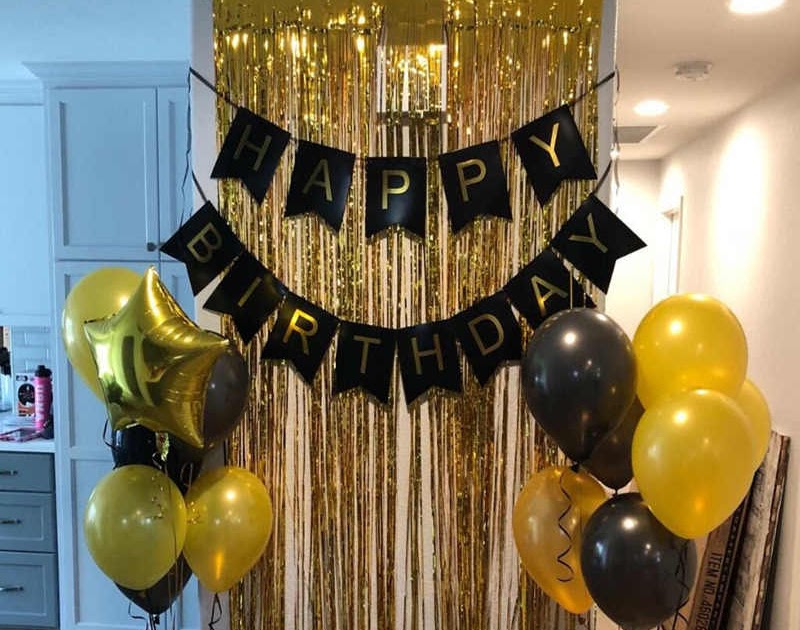 Chezmaitaipearls: Party Decoration Black And Gold