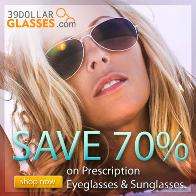 Today's Hottest Style Glasses, Frames AND Lenses For $39!!