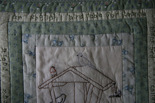 My beautiful mini quilt swap from Lucy