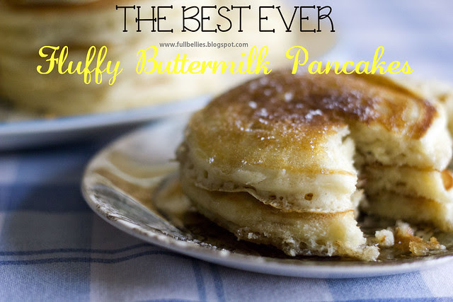 The best ever fluffy buttermilk pancakes