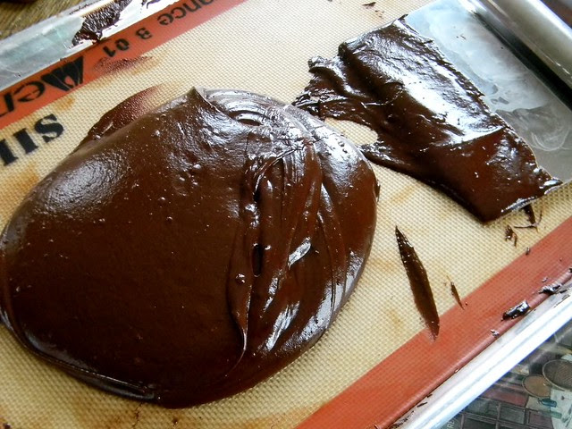 Soft Chocolate Candy (Beginning of kneading)