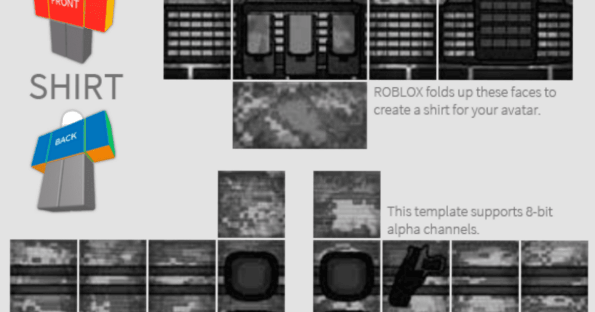 Roblox Clothing Template App : Roblox Shirt Template How To Make Your