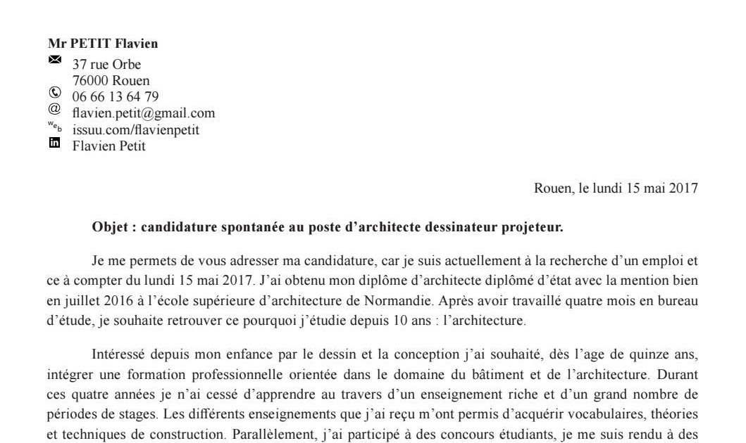 Lettre De Motivation Pour Stage Licence 3  Peter Vargas ejemplo de carta