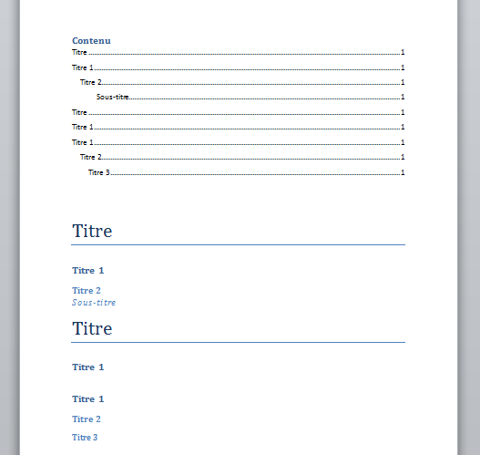 Exemple De Sommaire Simple  grenadfe