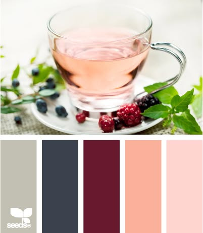 http://www.pinterest.com/pin/58476495132642815/ I really like that dark grey and the salmon colors. Perhaps the grey to balance out the pumpkin couch?