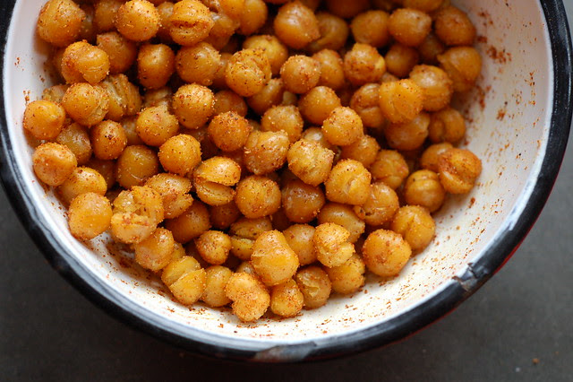 Spiced Roasted Chickpeas by Eve Fox, Garden of Eating blog, copyright 2011