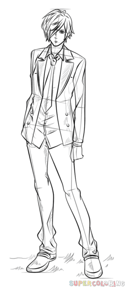 Featured image of post Full Body Anime Boy Outline