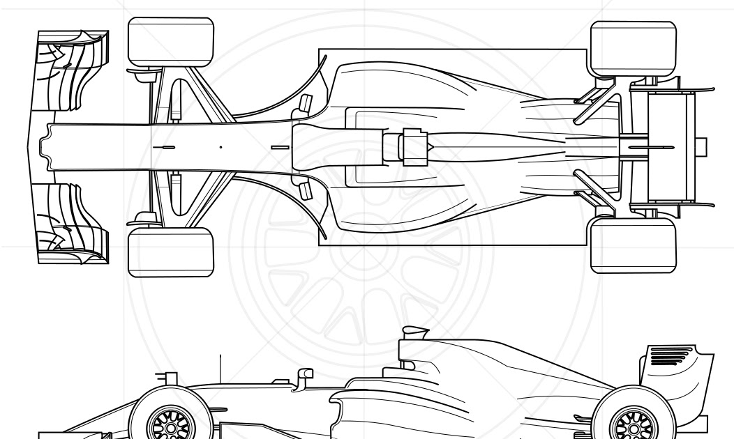 F1 Car Drawing Simple / Race Car Drawing Step By Step At Getdrawings
