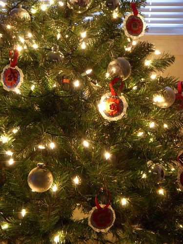 Handmade Ornaments on the Tree