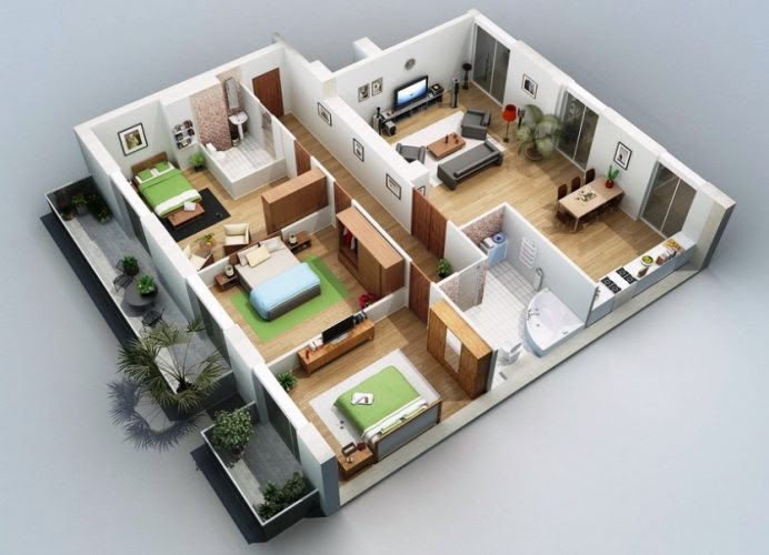 @Trik-trik Mudah Menentukan Desain Rumah 3 Kamar Seperti ...