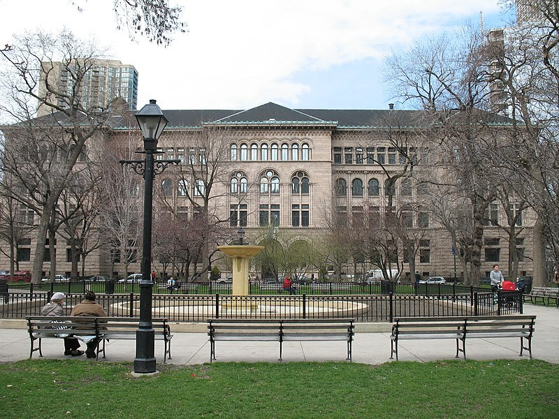File:Washington Square Park & Newberry Library.JPG