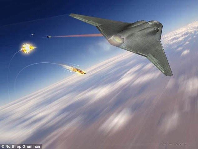 Known internally as NG Air Dominance, the craft features laser weapons. The so called 'sixth generation fighter' is rumoured to fly at supersonic speeds, although Northrop Grumman, who are developing it, say the specifications are still classified.