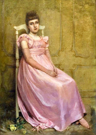Portrait Of Lady In Pink Portrait Of Lady In Pink