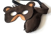 Bear Mask and Tail for Kids, Children Mardi Gras Costume, Eco Friendly Dress up and Pretend Play Toy for Girls Boys and Toddlers - BHBKidstyle