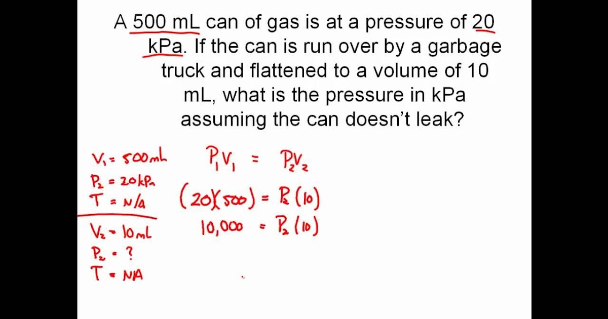 Boyle S Law Worksheet Answers Chemistry - worksheet