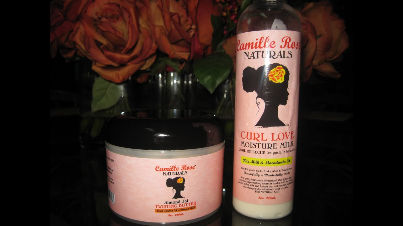 Review: Camille Rose Naturals Curl Love Moisture Milk and Almond Jai Twisting Butter - YouTube