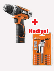 Aeg BS12C2LI 12V İki Vites Çift Akülü Matkap