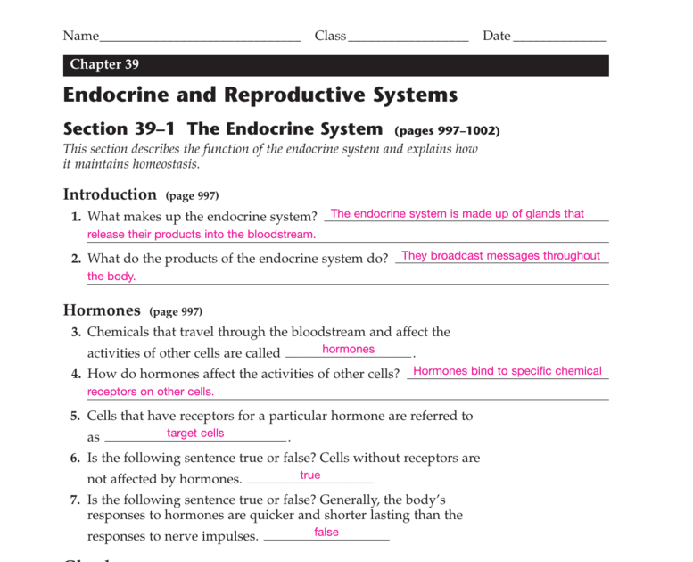 Chapter 35 Nervous System Section Review 35 3 Answer Key - babysnapdesigns