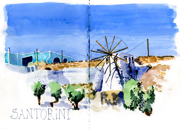 santoriniwindmill