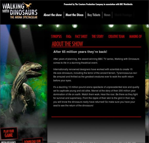 http://www.dinosaurlive.com/about-the-show/